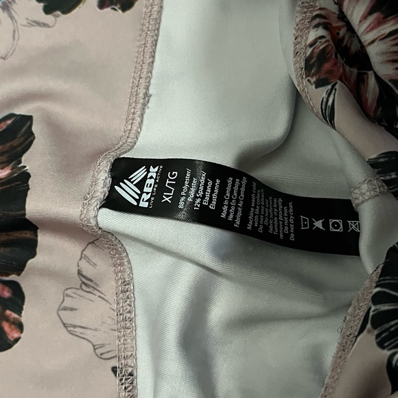 NWOT: RBX Multicolor Floral High Waist Women's Capri legging - Picture 5 of 5
